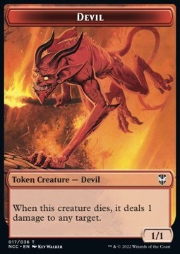 Devil Token (R 1/1) // Soldier Token (W 1/1 Lifelink)