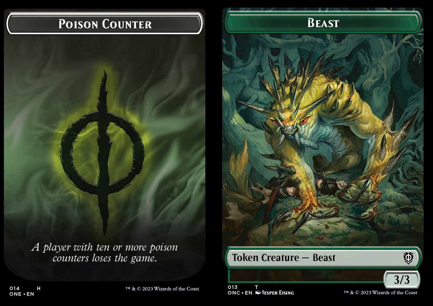 Poison Counter // Beast token (G 3/3)