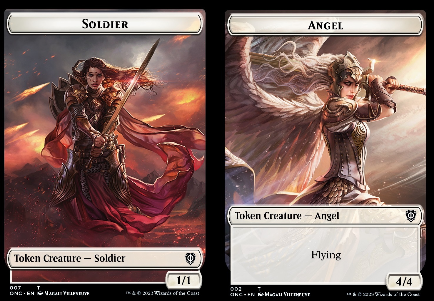 Soldier Token (W 1/1) // Angel Token (W 4/4 flying)