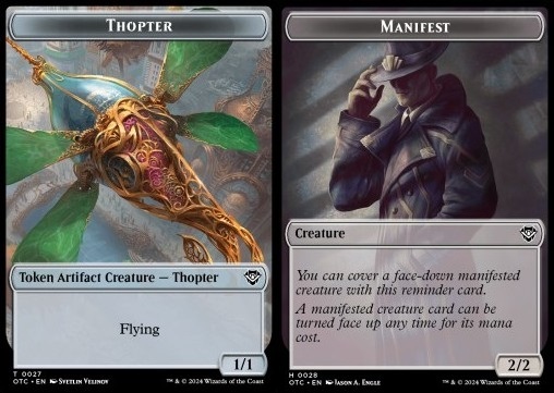 Thopter Token (A 1/1) // Manifest Token (C 2/2)