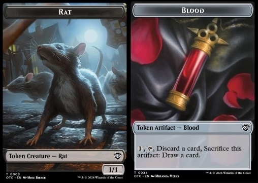 Rat Token (B 1/1) // Blood Token