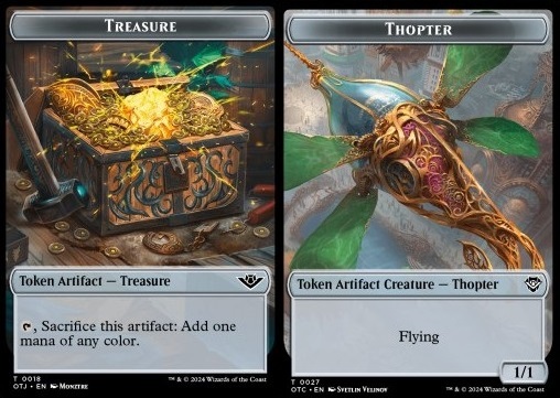Treasure Token // Thopter Token (A 1/1)