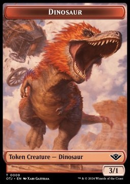 Dinosaur Token (Red 3/1)