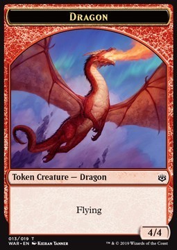 Dragon Token (R 4/4) // Spirit Token (C 2/2)