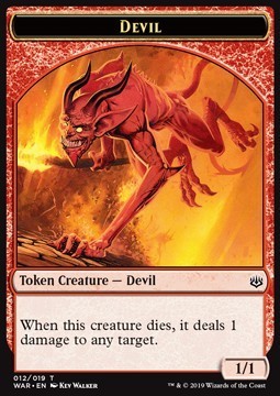 Devil Token (R 1/1) // Satyr Token (R 1/1)