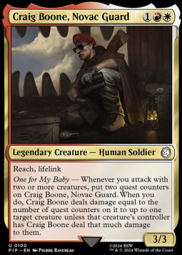 Craig Boone, Novac Guard