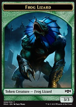 Frog Lizard Token (Green 3/3)