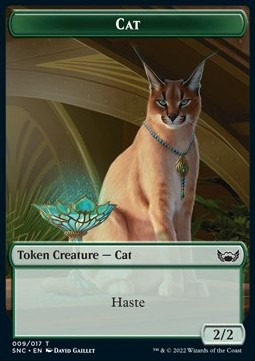 Cat Token (Green 2/2 Haste)
