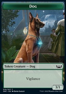 Dog Token (Green 3/1)