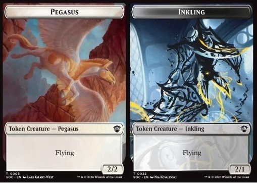 Pegasus Token (W 2/2) // Inkling Token (WB 2/1)