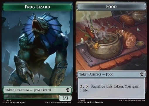 Frog Lizard Token (G 3/3) // Food Token