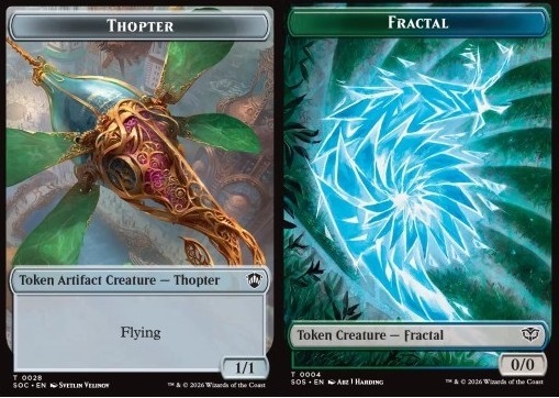 Thopter Token (A 1/1) // Fractal Token (GU 0/0)