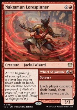 Naktamun Lorespinner // Wheel of Fortune