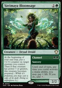 Yavimaya Bloomsage // Channel