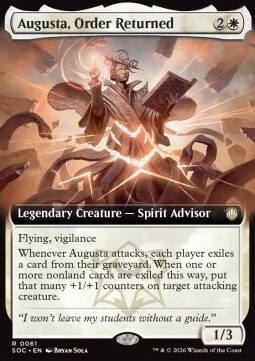 Augusta, Order Returned