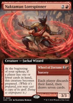 Naktamun Lorespinner // Wheel of Fortune