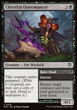 Cheerful Osteomancer // Raise Dead