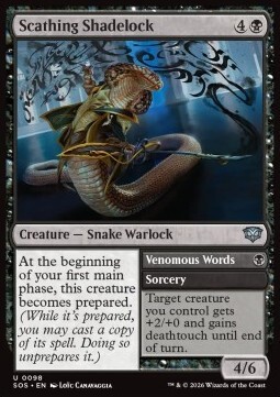 Scathing Shadelock // Venomous Words