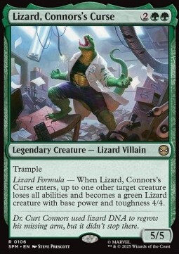 Lizard, Connors's Curse