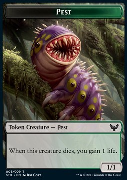 Pest Token (Black and Green 1/1)