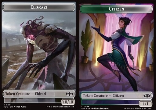 Eldrazi Token (C 10/10) // Citizen Token (GW 1/1)