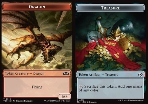 Dragon Token (R 5/5) // Treasure Token