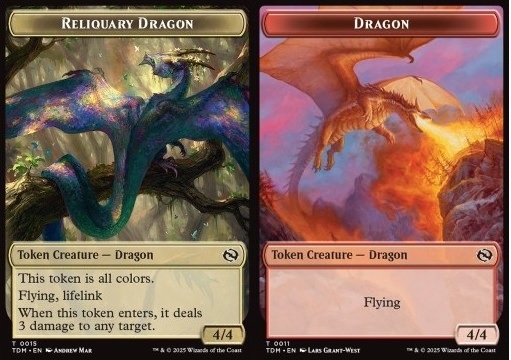 Reliquary Dragon Token (RGW 4/4) // Dragon Token (R 4/4)