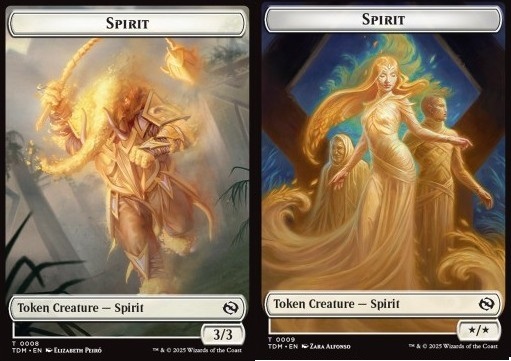 Spirit Token (W 3/3) // Spirit Token (W */*)