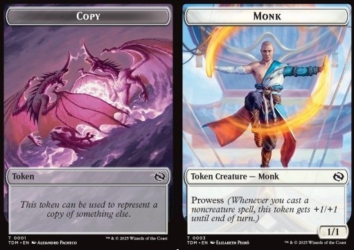 Copy Token // Monk Token (W 1/1 Prowess)
