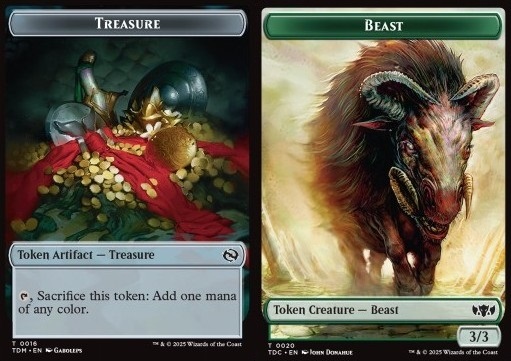 Treasure Token // Beast Token (G 3/3)
