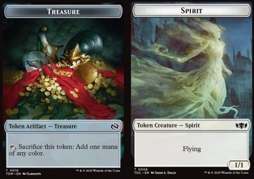 Treasure Token // Spirit Token (W 1/1)