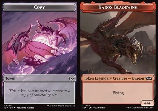 Copy Token // Karox Bladewing Token (R 4/4)
