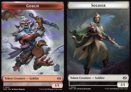 Goblin Token (R 1/1) // Soldier Token (W 1/1)