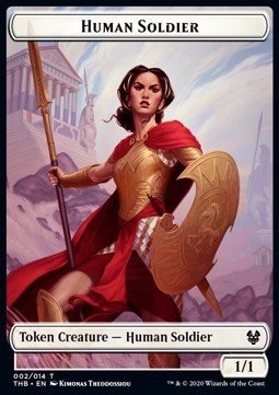 Human Soldier Token (White 1/1