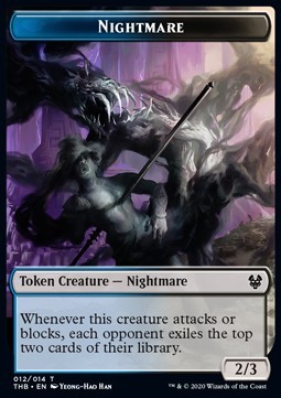 Nightmare Token (Blue and Black 2/3)