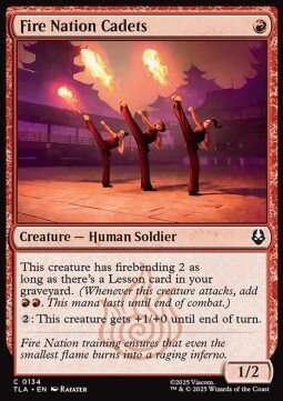 Fire Nation Cadets