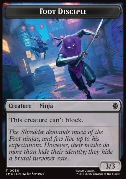 Foot Disciple Token (Black 3/3)