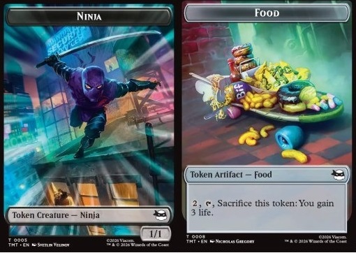 Ninja Turtle Spirit Token (W 1/1) // Food Token