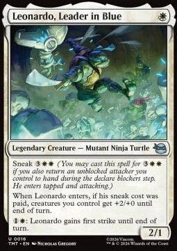 Leonardo, Leader in Blue