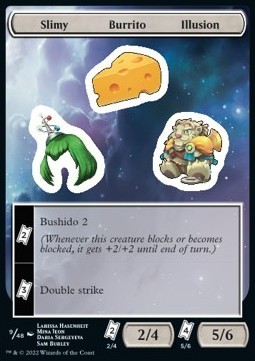 Slimy Burrito Illusion Sticker