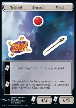 Trained Blessed Mind Sticker