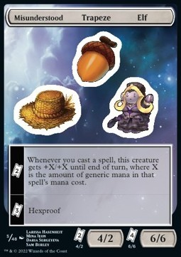 Misunderstood Trapeze Elf Sticker