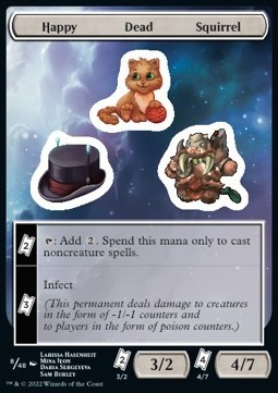 Happy Dead Squirrel Sticker