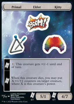 Primal Elder Kitty Sticker