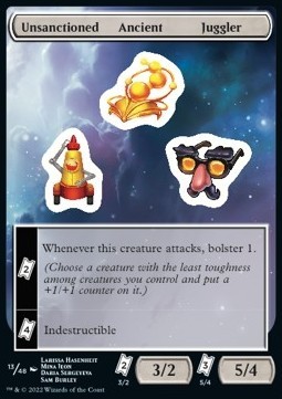 Unsactioned Ancient Juggler Sticker