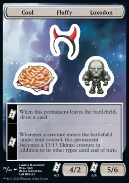 Cool Fluffy Loxodon Sticker