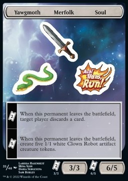 Yawgmoth Merfolk Soul Sticker