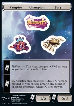 Vampire Champion Fury Sticker