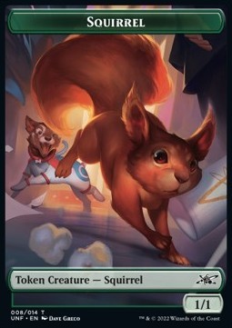 Squirrel Token (Green 1/1)