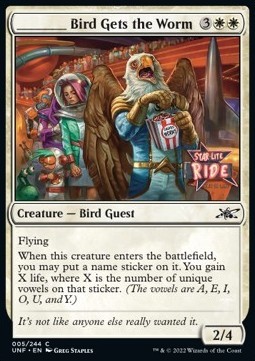 ________ Bird Gets the Worm